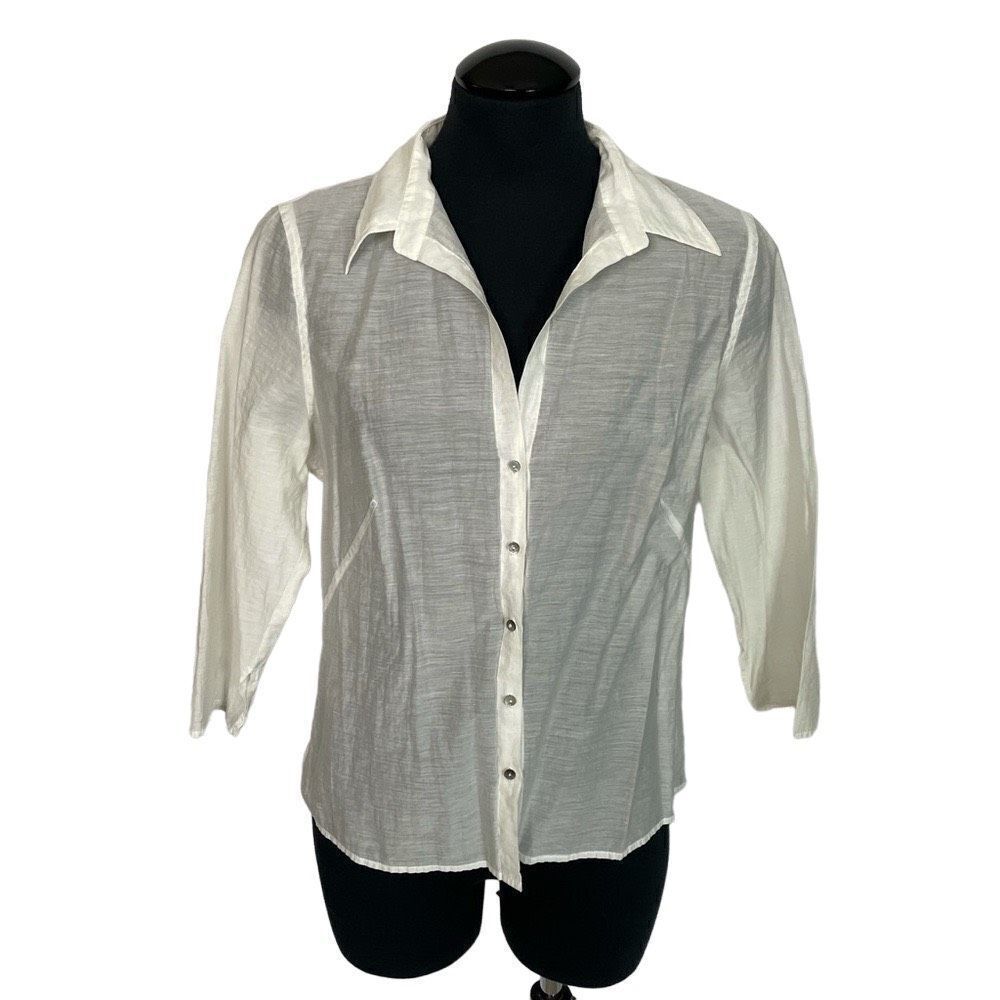 Max Studio.Com Gauzy Blouse - Women’s L‎